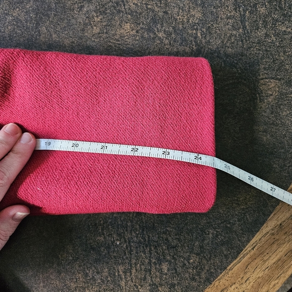 Women's Vintage J. Crew Red Double-Breasted Coat - Picture 12 of 14